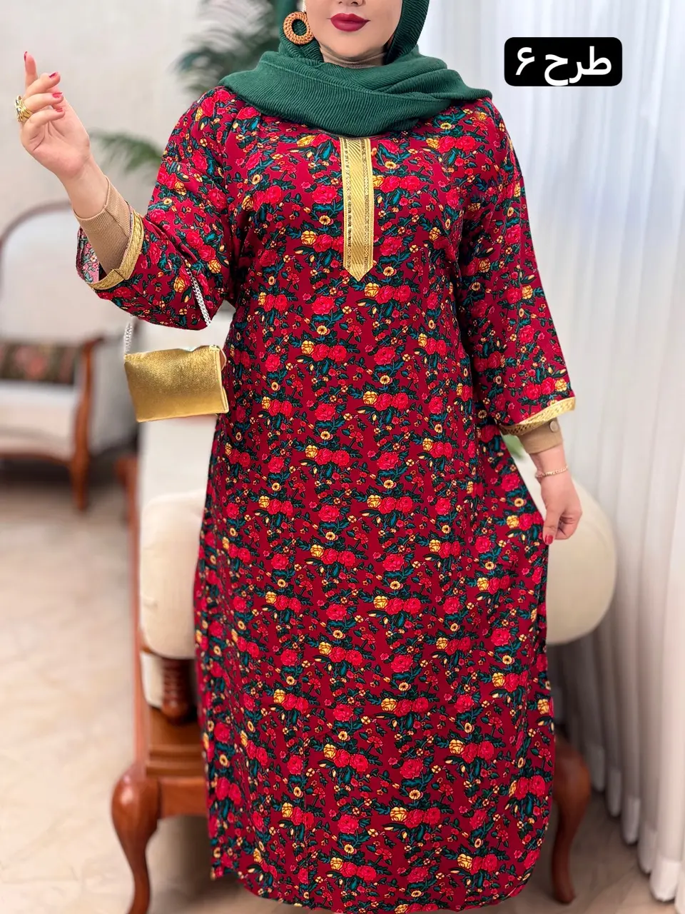 پیراهن نخ طلاکوب 3121